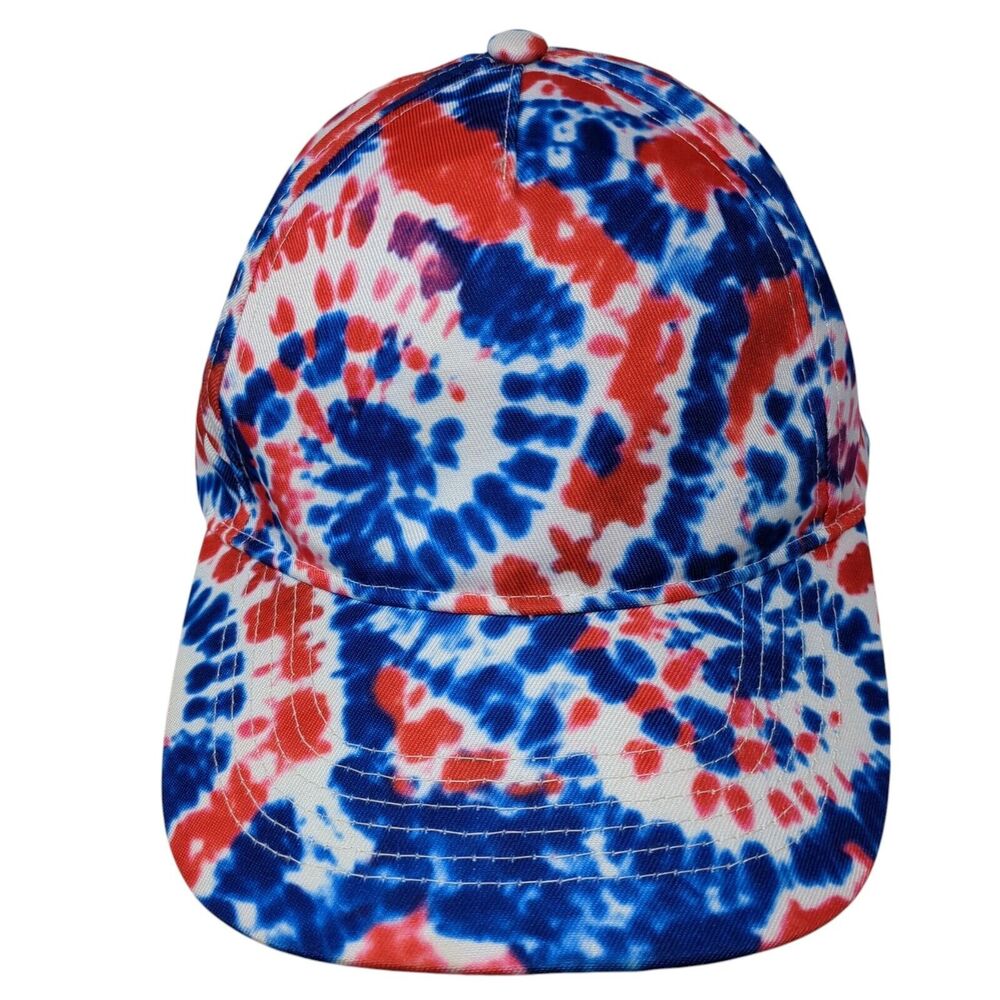 Gertex Strapback Hat Multicolor One Size Adjustable Tie Dye 6 Panel Polyester